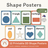Shape Posters - Cute Jungle Animals Decor - Miss Jacobs Little Learners