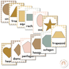 Shape Posters | Daisy Gingham Neutrals Classroom Decor - Miss Jacobs Little Learners