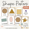 Shape Posters | Daisy Gingham Neutrals Classroom Decor - Miss Jacobs Little Learners