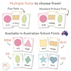 Shape Posters | Daisy Gingham Pastels Classroom Decor | Editable - Miss Jacobs Little Learners