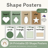 Shape Posters - Modern Botanical Classroom Decor - Miss Jacobs Little Learners