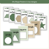 Shape Posters - Modern Botanical Classroom Decor - Miss Jacobs Little Learners