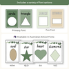 Shape Posters - Modern Botanical Classroom Decor - Miss Jacobs Little Learners