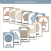 Shape Posters - Modern Ocean Classroom Decor - Miss Jacobs Little Learners