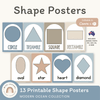 Shape Posters - Modern Ocean Classroom Decor - Miss Jacobs Little Learners
