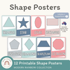 Shape Posters - Rainbow Calm Colors Decor - Miss Jacobs Little Learners