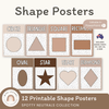 Shape Posters | Spotty Neutrals Calm Classroom Decor | Editable - Miss Jacobs Little Learners