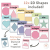 Shape Posters - Spotty Pastel Classroom Decor - Miss Jacobs Little Learners