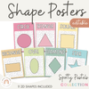 Shape Posters | Spotty Pastels Calm Classroom Decor | Editable - Miss Jacobs Little Learners