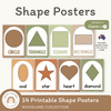 Shape Posters - Woodland Theme Classroom Decor - Miss Jacobs Little Learners