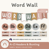 SIMPLE BOHO | Alphabet Word Wall - Miss Jacobs Little Learners