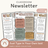 Simple Boho Classroom Newsletter Templates - Miss Jacobs Little Learners