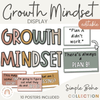 Simple Boho Modern Growth Mindset Display - Miss Jacobs Little Learners