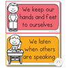 Simple Brights Classroom Rules Posters - Miss Jacobs Little Learners