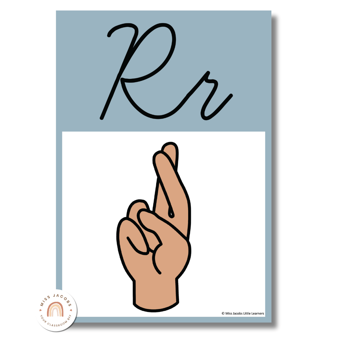 ASL Alphabet Posters - American Sign Language - Simply Pastel - MJLL