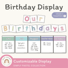Simple Pastels Birthday Display - Miss Jacobs Little Learners