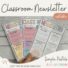 Simple Pastels Classroom Newsletter Templates - Miss Jacobs Little Learners