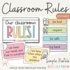 Simple Pastels Classroom Rules Posters - Miss Jacobs Little Learners