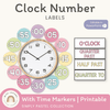Simple Pastels Clock Numbers - Miss Jacobs Little Learners