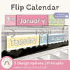 Simple Pastels Flip Calendar - Miss Jacobs Little Learners
