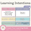 Simple Pastels Learning Intentions & Success Criteria Posters - Miss Jacobs Little Learners