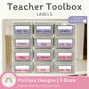 Simple Pastels Teacher Toolbox Labels - Miss Jacobs Little Learners