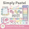 Simply Pastel Classroom Decor Bundle - Miss Jacobs Little Learners