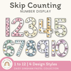 Skip Counting Large Number Display - Daisy Gingham Pastels Decor - Miss Jacobs Little Learners