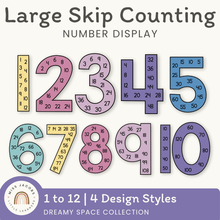  Skip Counting Large Number Display - Dreamy Space Classroom Decor - Miss Jacobs Little Learners