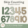 Skip Counting Large Number Display - Modern Botanical Decor - Miss Jacobs Little Learners