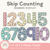 Skip Counting Large Number Display - Pastel Composition Notebook Decor - Miss Jacobs Little Learners