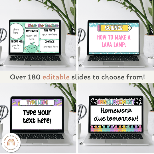 Google Morning Slides & PowerPoint Templates - Cutesy Classroom