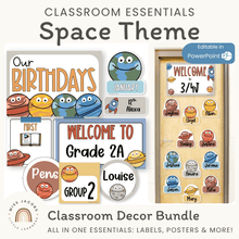  Space Theme Classroom Essentials Decor Pack - Miss Jacobs Little Learners