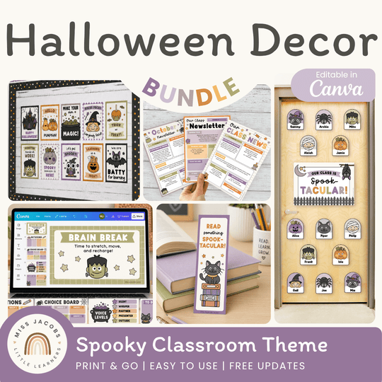 Spooky Halloween Classroom Decor Bundle