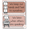 Spotty Boho Classroom Rules Posters - Miss Jacobs Little Learners