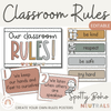 Spotty Boho Classroom Rules Posters - Miss Jacobs Little Learners