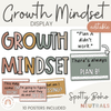 Spotty Boho Themed Growth Mindset Posters | Neutral Rainbow Color Palette | Editable - Miss Jacobs Little Learners