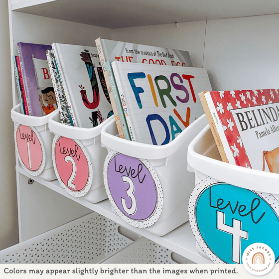 Spotty Bright Classroom Decor Bundle - Miss Jacobs Little Learners