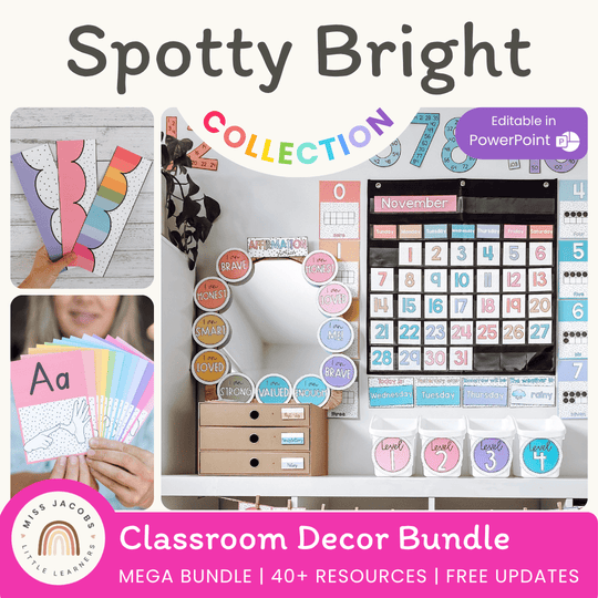 Spotty Bright Classroom Decor Bundle