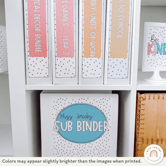 Spotty Bright Classroom Decor Bundle - Miss Jacobs Little Learners