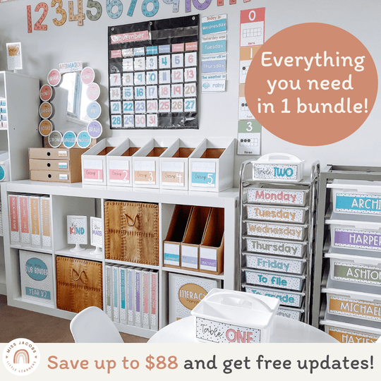 Spotty Bright Classroom Decor Bundle