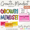 Spotty Brights Themed Growth Mindset Posters | Rainbow Color Palette | Editable - Miss Jacobs Little Learners