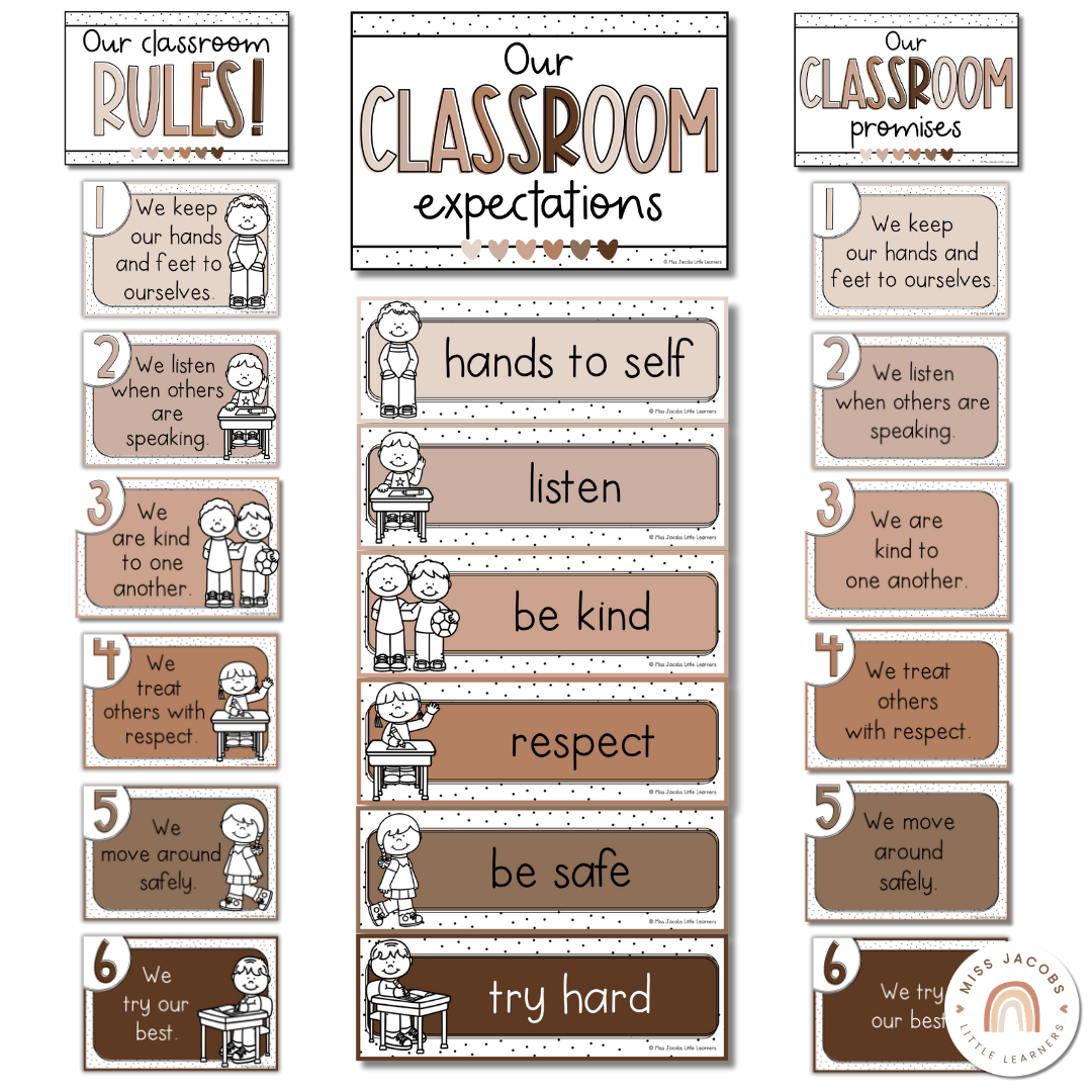 Classroom Rules Poster – Miss Jacobs Little Learners