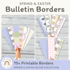 Spring and Easter Bulletin Board Borders Classroom Decor - Miss Jacobs Little Learners