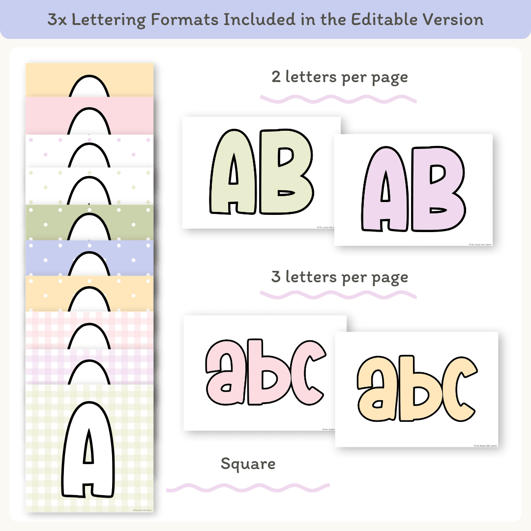 Spring and Easter Bulletin Board Letters Classroom Decor - MJLL – Miss ...