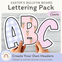 Spring and Easter Bulletin Board Letters Classroom Decor - MJLL – Miss ...