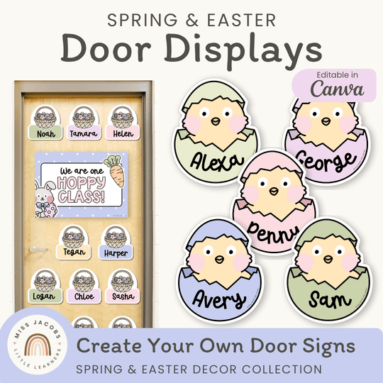 Spring and Easter Door Display Classroom Decor
