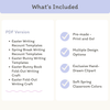 Spring & Easter Classroom Writing Activity Templates Bundle - Miss Jacobs Little Learners