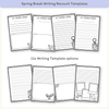 Spring & Easter Classroom Writing Activity Templates Bundle - Miss Jacobs Little Learners