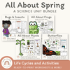 Spring Science Thematic Unit Bundle - Printable Activities & Worksheets - Miss Jacobs Little Learners